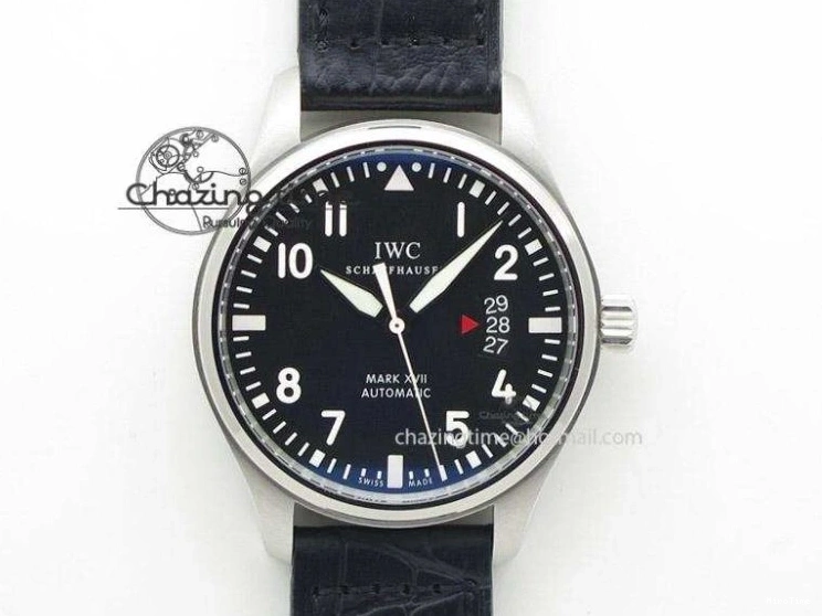 MIROTIME 0307 TravelReady Pilot IW326905 Black Aces M+F 1:1 Best Edition White Dial on Black Rubber Strap MY 7000